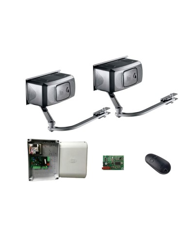 Комплект автоматики для двухстворчатых распашных ворот Came F1000 KIT на основе привода F1000 (блок управления ZF1N, радиоуправление) в Уссурийске Автоматизация ворот Pintop.ru