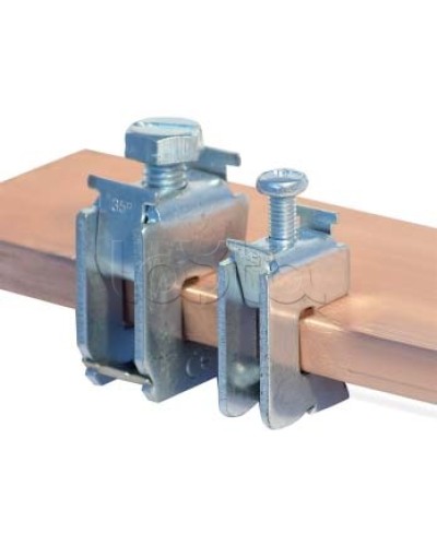 Шинная клемма для кабеля, сечение шины 5 мм, кабель 70-120 мм DKC R5BC0512 в Уссурийске Аксессуары для лотков Pintop.ru