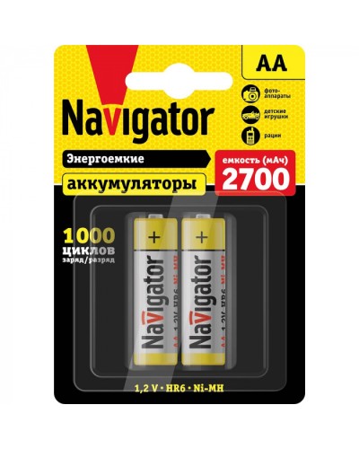 Аккумулятор Navigator 94 465 NHR-2700-HR6-BP2 в Уссурийске Электротехническое оборудование Pintop.ru