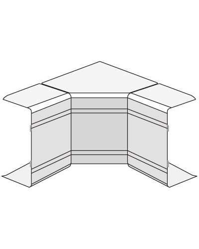 Угол внутренний изменяемый (70-120°) NIAV 120х40 мм DKC 01726 в Уссурийске Аксессуары для кабель-канала Pintop.ru