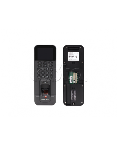 Терминал доступа со встроенным считывателем отпечатков пальцев Hikvision DS-K1T804BF в Уссурийске Считыватели Pintop.ru