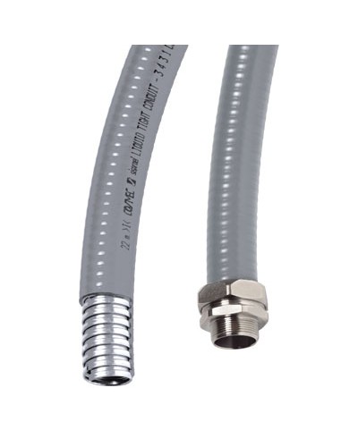 Металлорукав DN 20мм в ПВХ изоляции, Dвн 20,5 мм, Dнар 25,5, 50 м, цветсерый DKC 6071R-020 в Уссурийске Металлорукав Pintop.ru