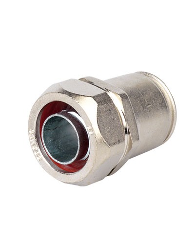 Муфта металлорукав DN 12-жесткая труба д.16мм, IP66/IP67, никелированная латунь DKC 6117-12N в Уссурийске Повороты, муфты, тройники Pintop.ru