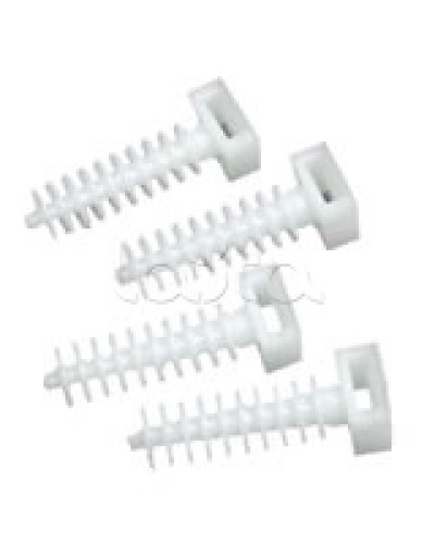 Держатель хомутов для установки в отверстиях D8 мм 37х13 мм Экопласт 47214 в Уссурийске Крепеж: Дюбели, шурупы, саморезы Pintop.ru