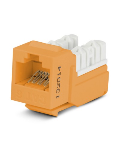 Вставка Hyperline (KJNE-8P8C-C6-90-OR) в Уссурийске Коннекторы Pintop.ru