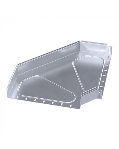 Угол горизонтальный 90 градусов Стандарт INOX (AISI 316) 400х80 Промрукав (PR16.3537) в Уссурийске Аксессуары для лотков Pintop.ru