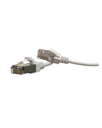 Патч-корд S/FTP Hyperline (PC-LPT-SFTP-RJ45-RJ45-C6-2M-LSZH-WH) в Уссурийске Патчкорды (медные) Pintop.ru