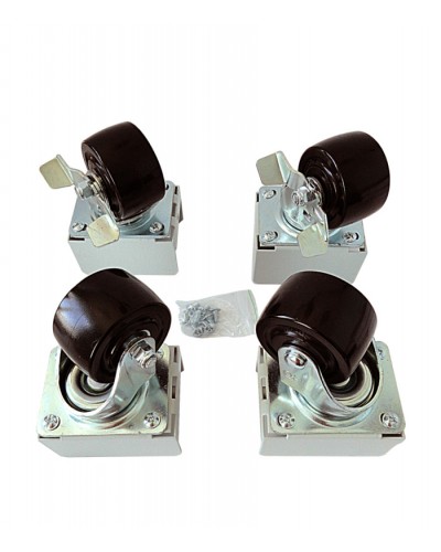 Eurolan Набор роликов 4 шт., до 600 кг, серия S3000 (60A-26-01-31BL) в Уссурийске Аксессуары для стоек и шкафов Pintop.ru