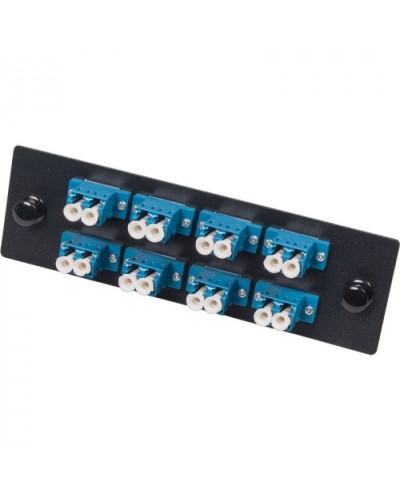 Адаптерная панель для кроссов LAN-FOBM с 8 дуплексными адаптерами LC/OM2 LANMASTER (LAN-APM-8x2LC/OM2) в Уссурийске Проходные адаптеры и розетки оптические Pintop.ru